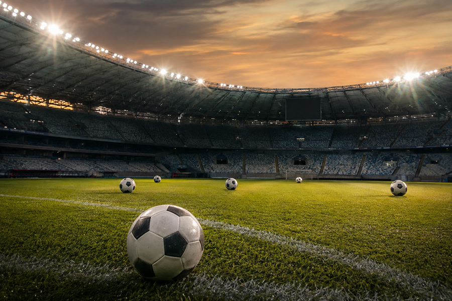 Seis bolas em estádio representam os jogos de clubes paulistas na rodada