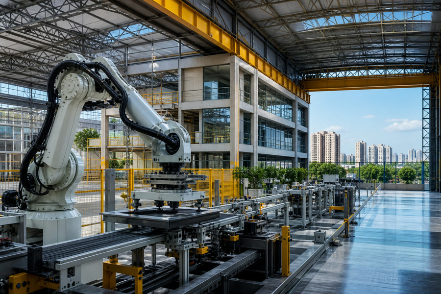 Linha industrial automatizada representa estudo de reconversão da UFABC